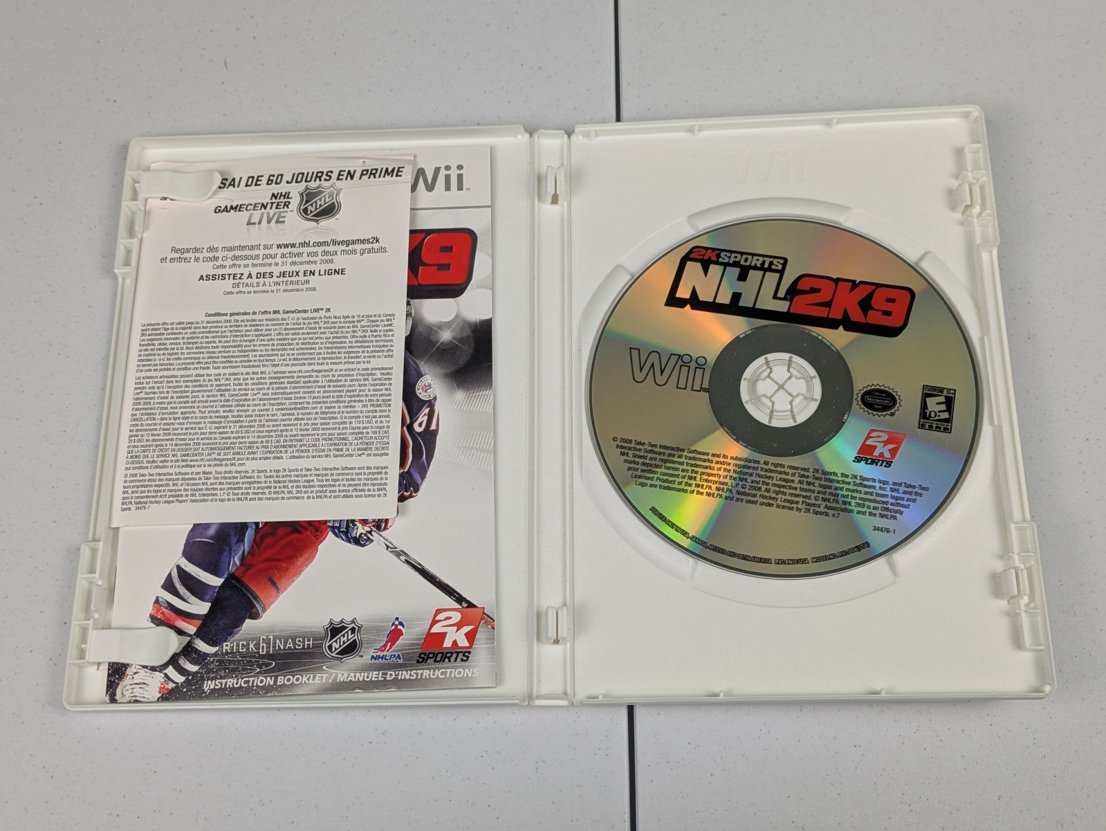 2K Sports NHL 2K9 (Nintendo Wii, 2008) CIB