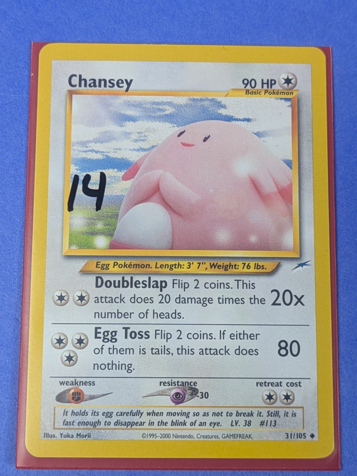 Chansey - 31/105 - Uncommon - Unlimited Neo Destiny - Pokemon Card - NM