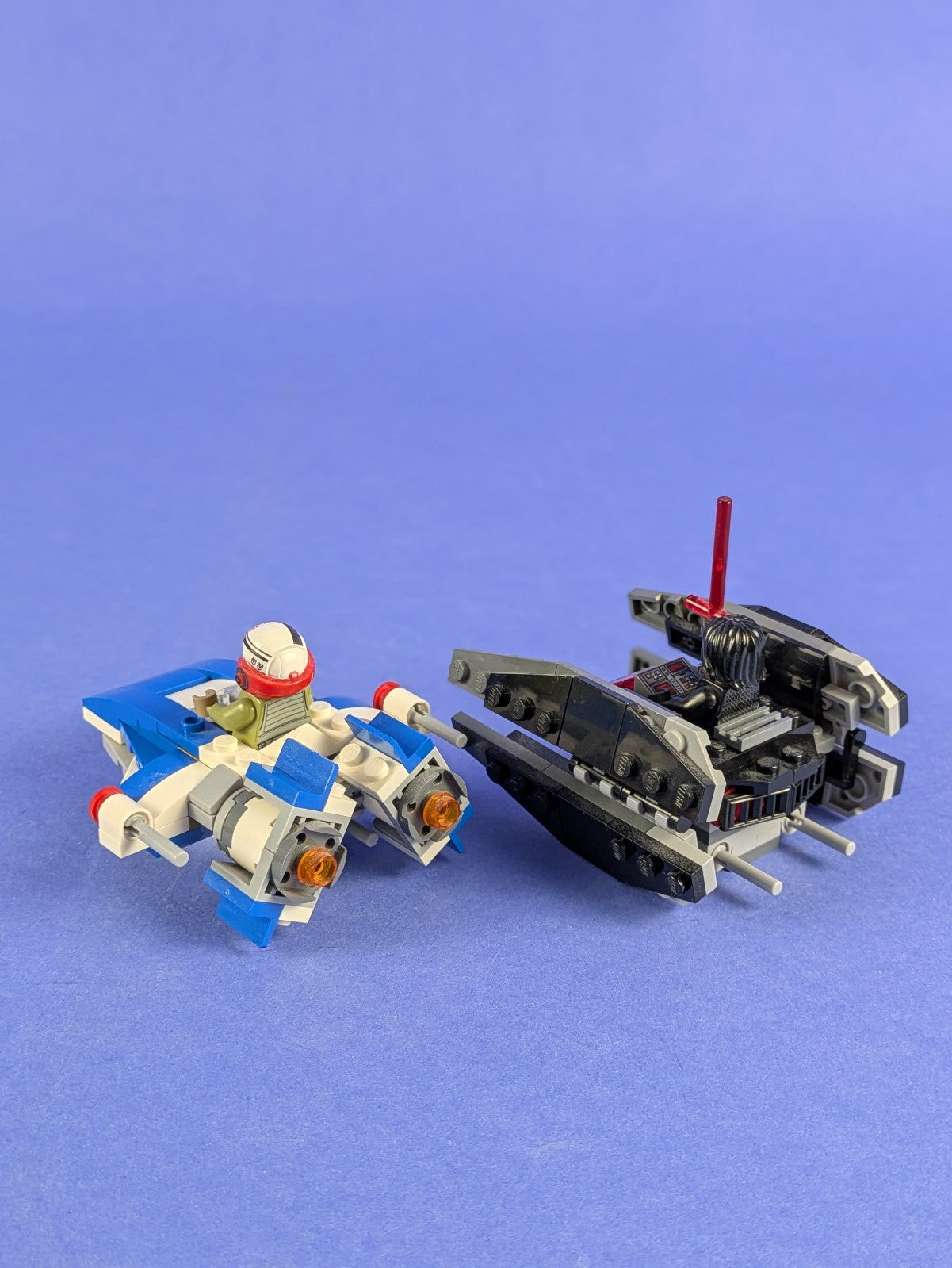LEGO Star Wars A-Wing vs. TIE Silencer Microfighters 75196 Incomplete Pre-Owned