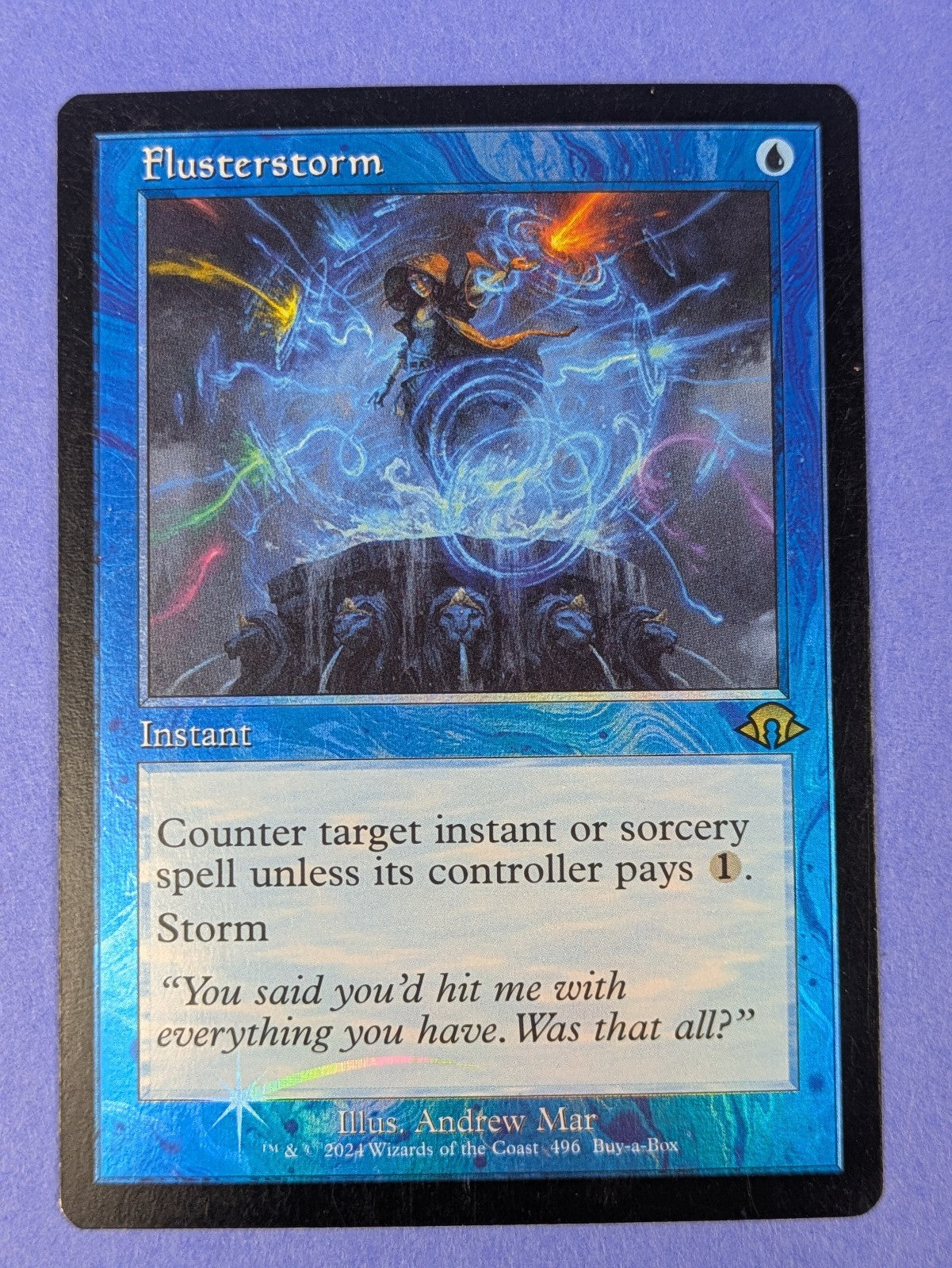 MTG: Modern Horizons 3: Flusterstorm Buy-a-Box Promo Foil #496 Promo - NM