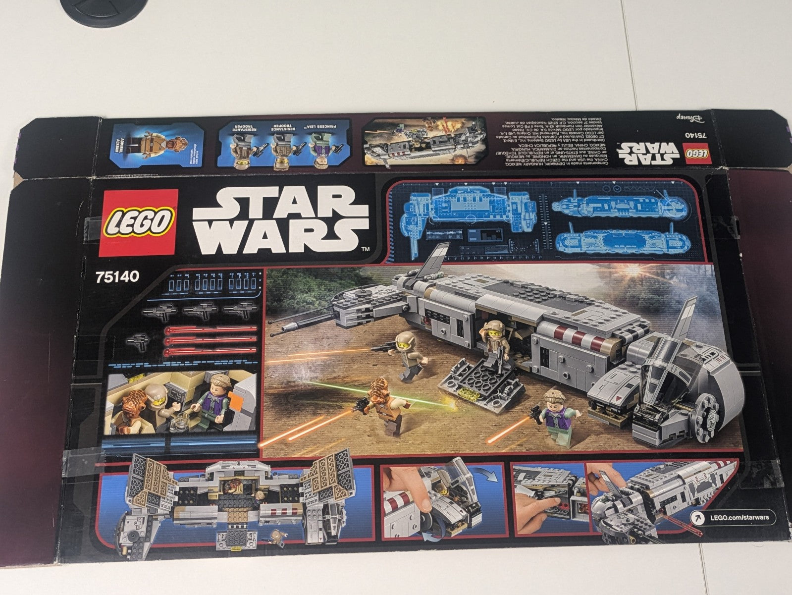 Lego Star Wars: Episode 7: Resistance Troop Transport Set 75140 - Incomplete Set