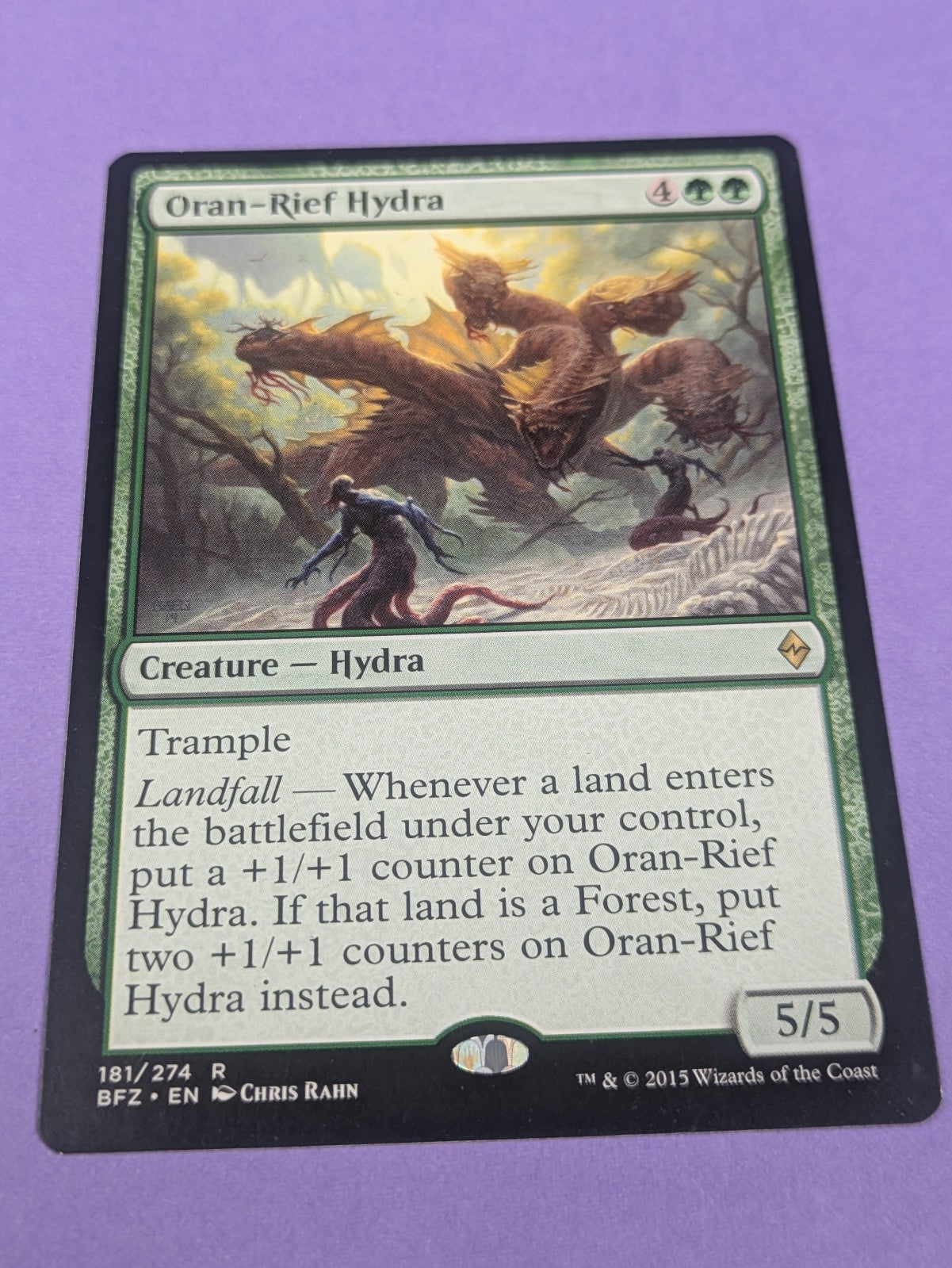 MTG Magic: Battle for Zendikar: Oran-Rief Hydra #181/274 Rare - NM