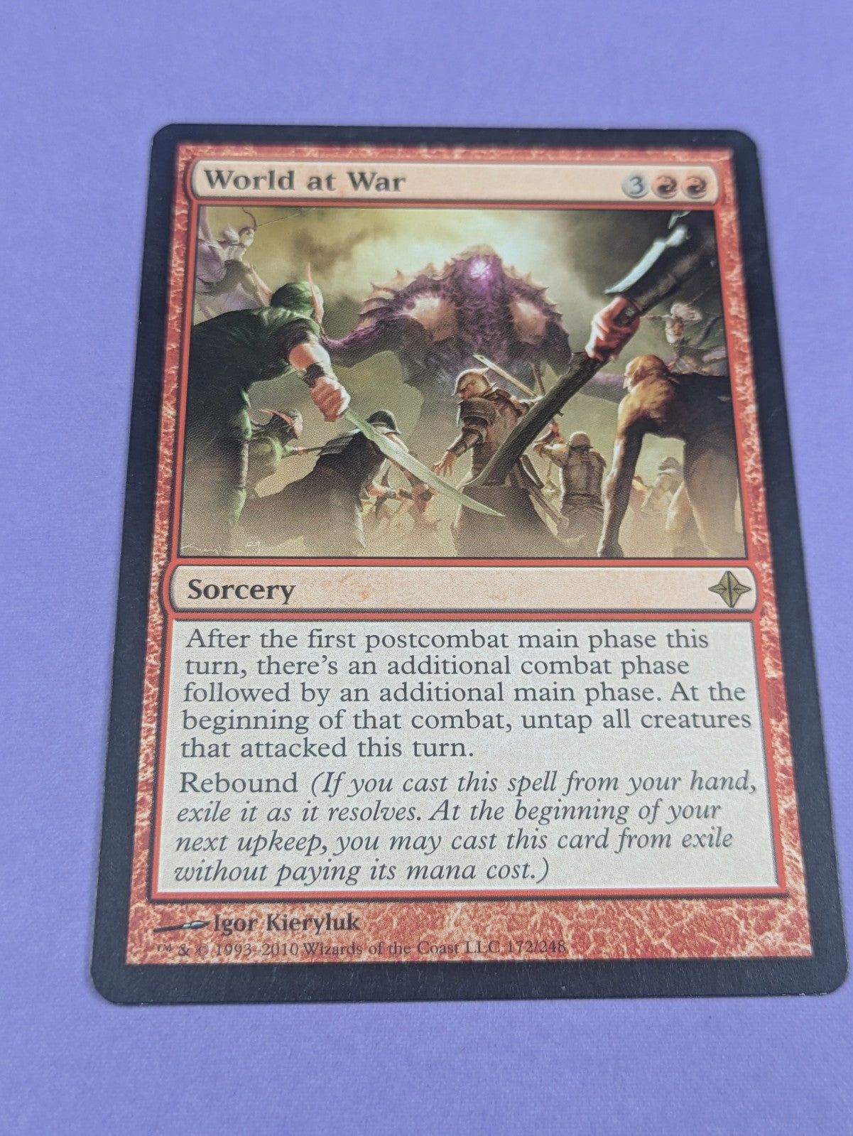 MTG Magic: Rise of the Eldrazi: World at War #172/248 Rare - NM