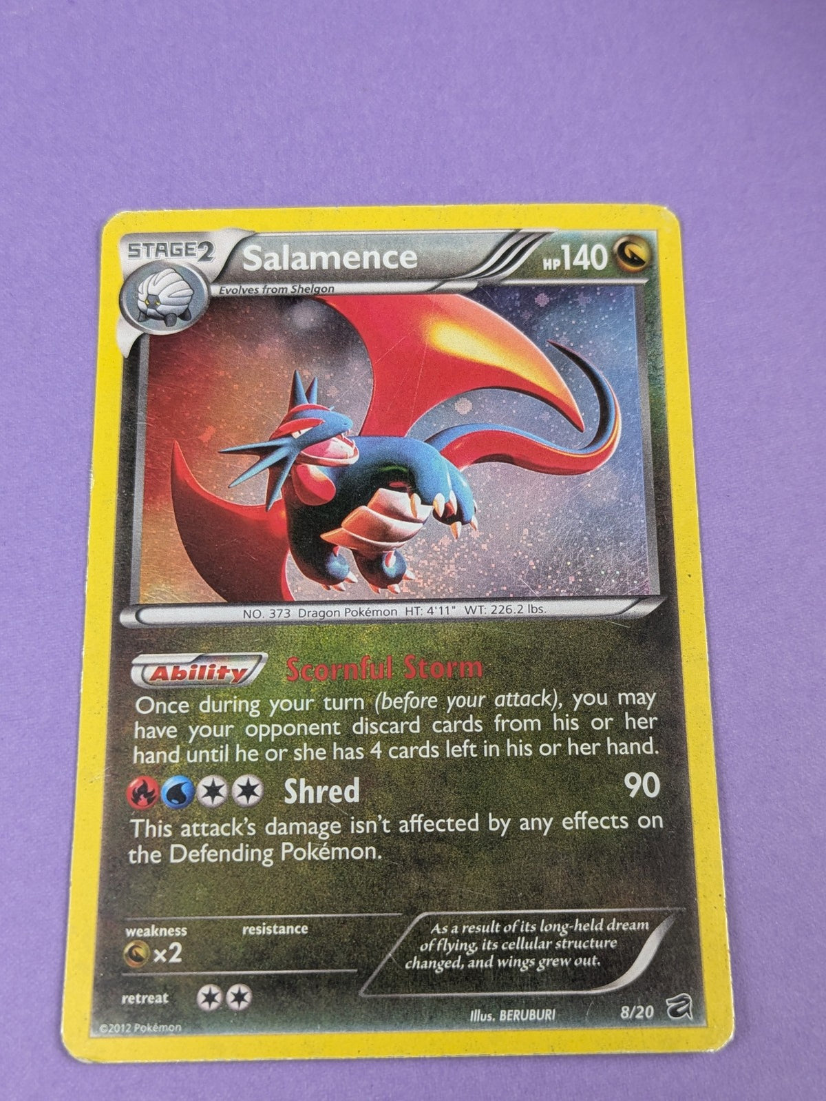 Salamence - 8/20 - Promo Cosmos Holo Black & White Promos - Pokemon - MP