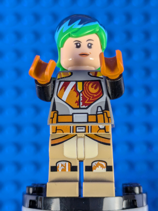 Lego Star Wars: Sabine Wren - Bright Green and Dark Blue Hair sw0742 Set 75150