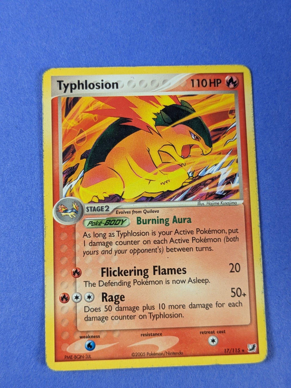 Typhlosion - 17/115 - Rare EX Promotional - Pokemon Card - MP