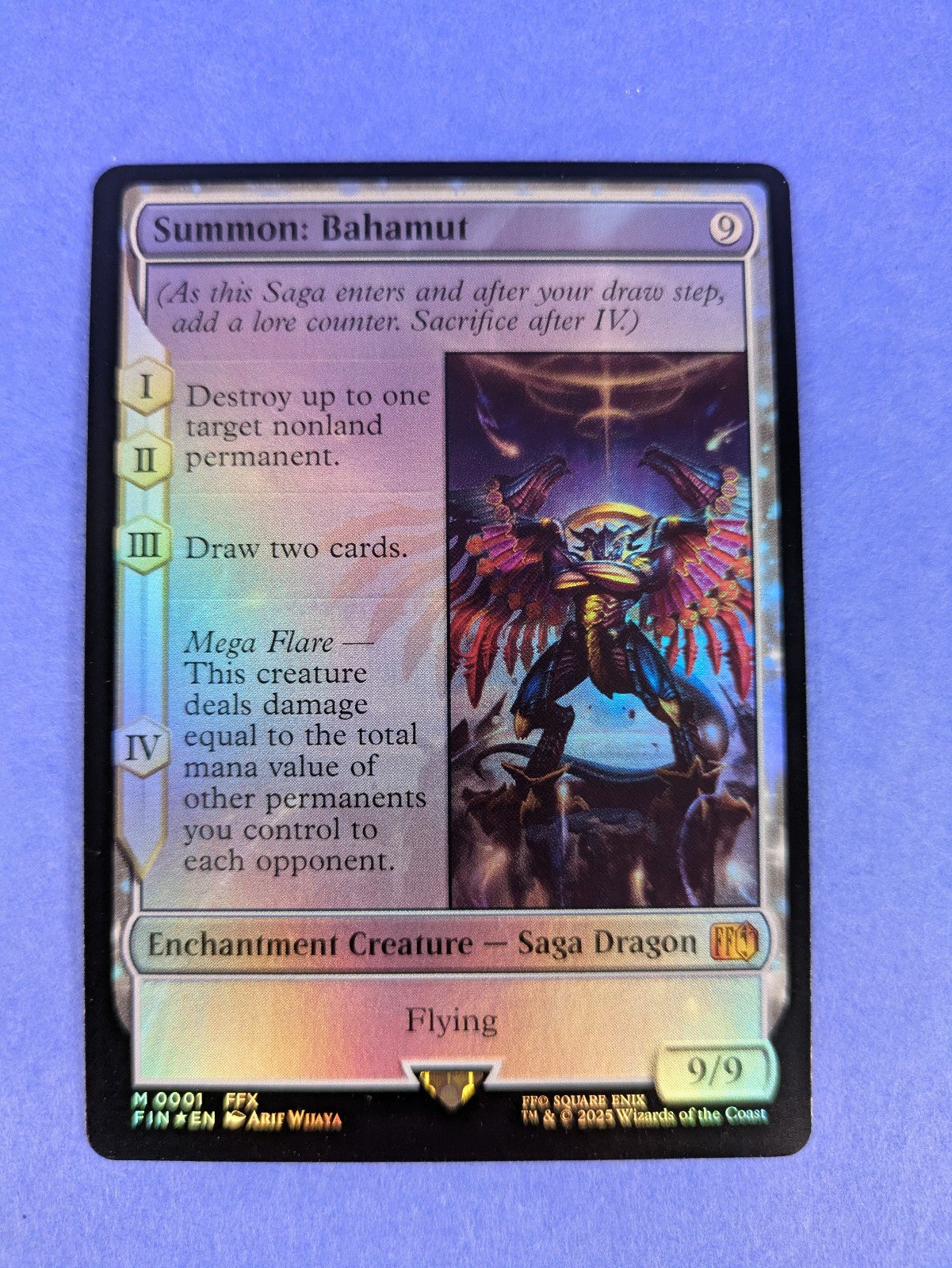 MTG Magic: FINAL FANTASY: Summon: Bahamut Foil #0001 Mythic - NM