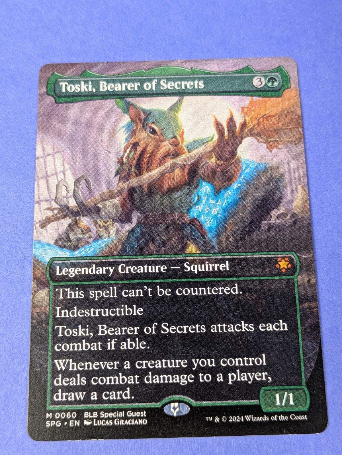 MTG Magic: Special Guests: Toski, Bearer of Secrets Borderless #0060 Mythic - LP