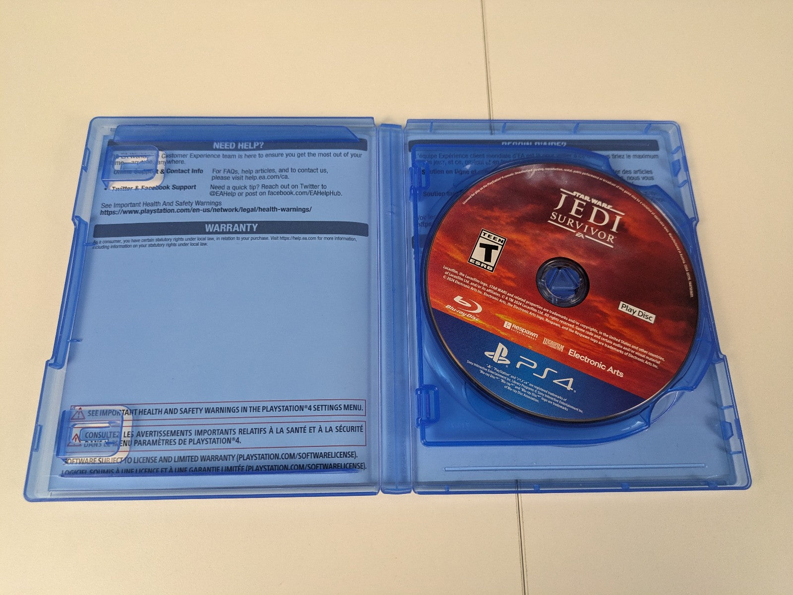 Star Wars: Jedi Survivor (PS4, 2023) CIB