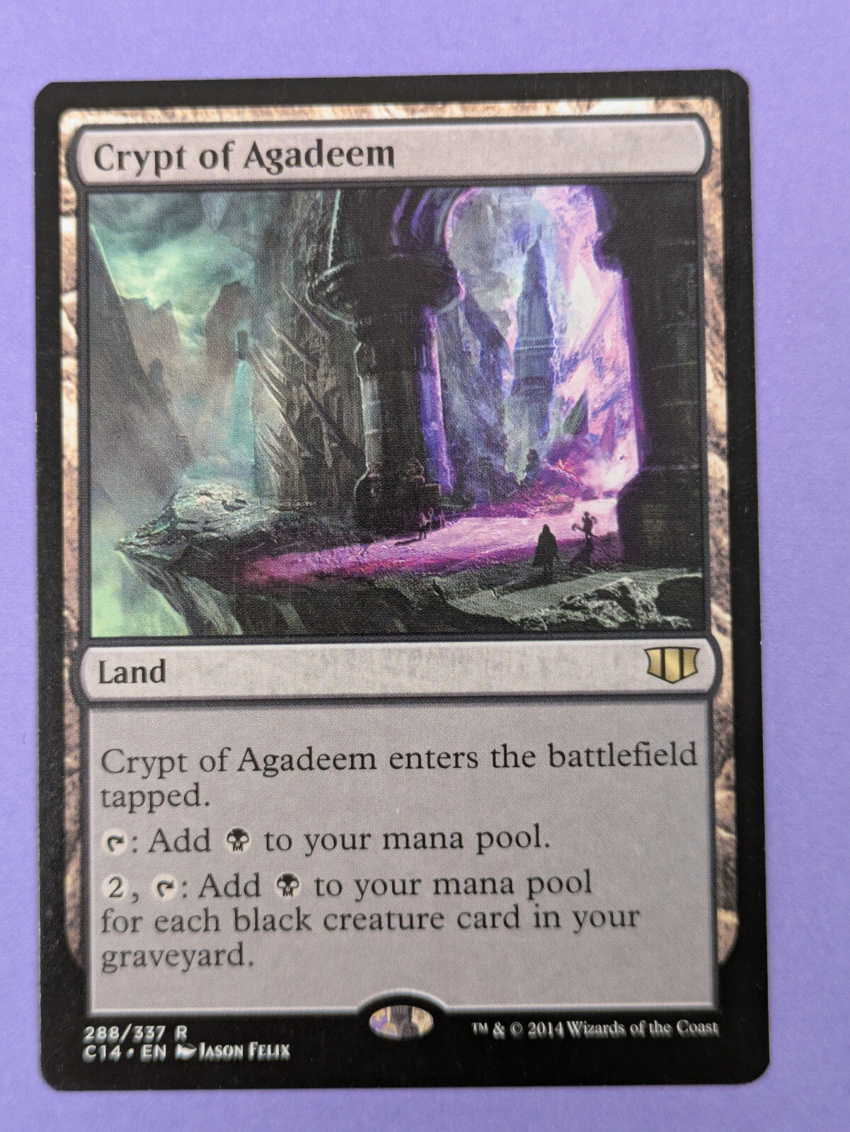 MTG Magic The Gathering: Commander 2014: Crypt of Agadeem #288/337 Rare - NM