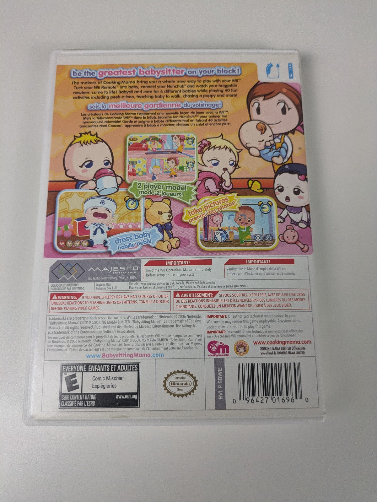 Babysitting Mama (Nintendo Wii, 2010) CIB