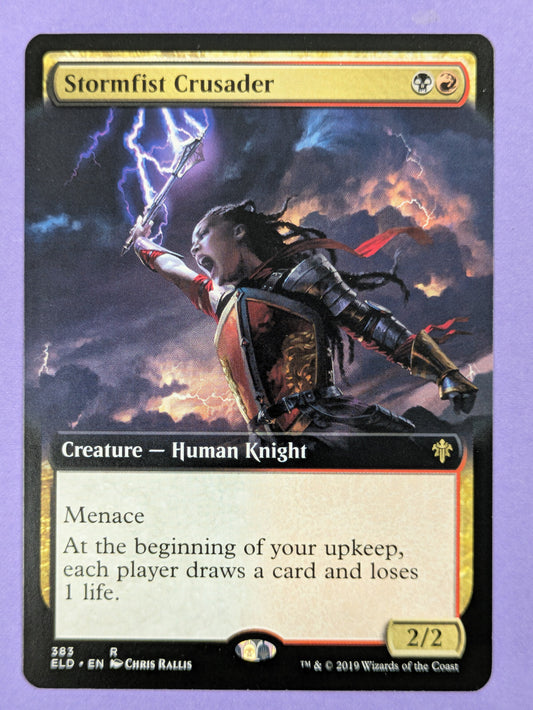 MTG Magic The Gathering: Throne of Eldraine: Stormfist Crusader #383 Rare - NM