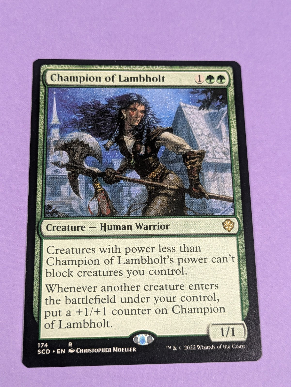 MTG Magic: Starter Commander Decks: Champion of Lambholt #174 Rare - NM