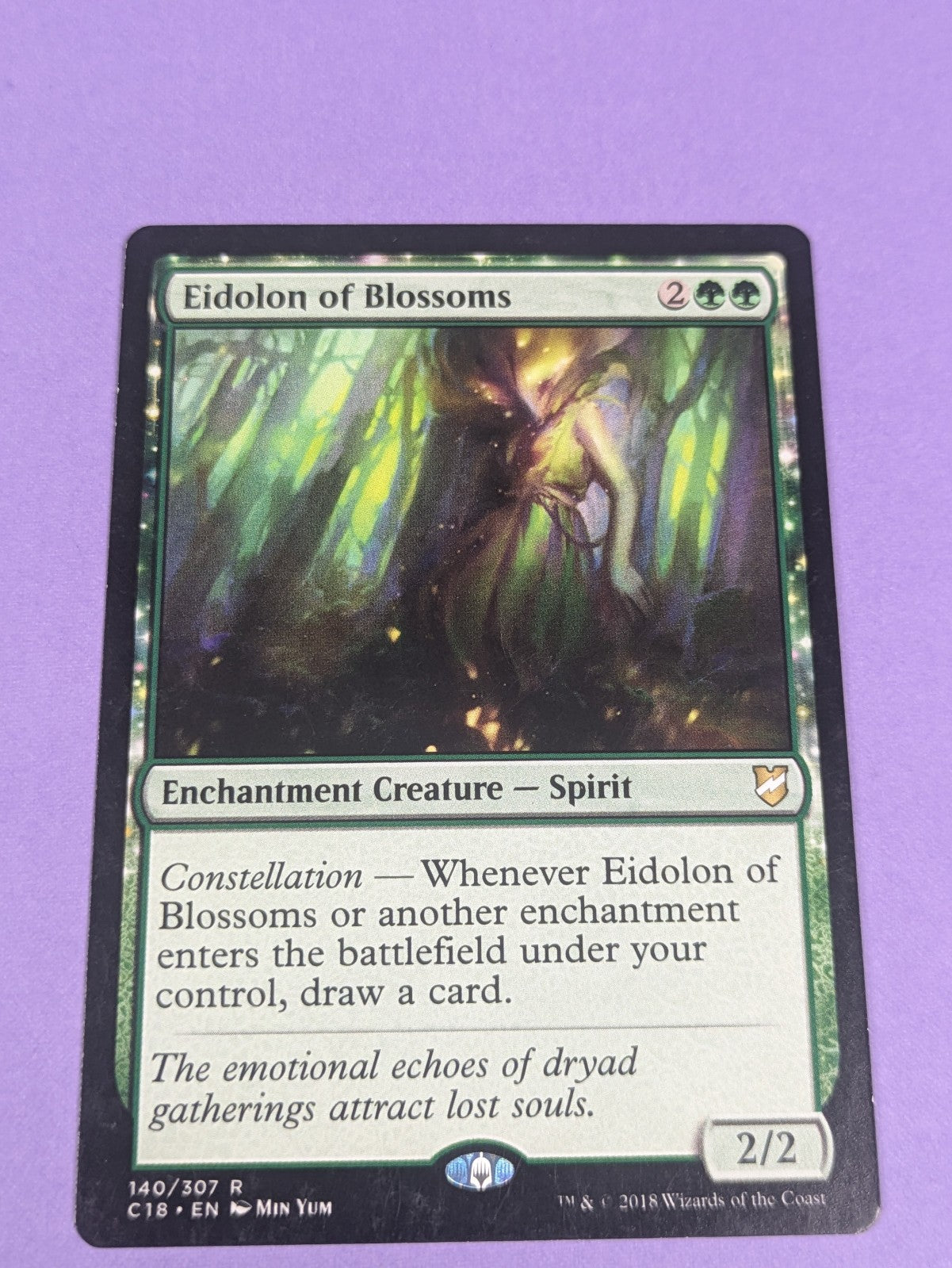 MTG Magic: Commander 2018: Eidolon of Blossoms #140/307 Rare - NM