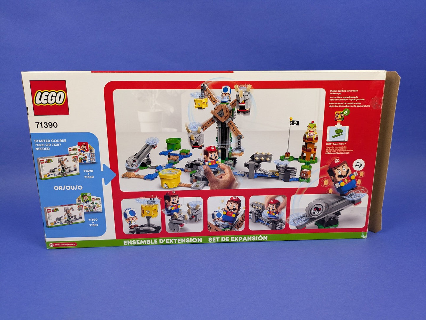 Lego Super Mario: Reznor Knockdown - Expansion Set 71390 - Complete Set