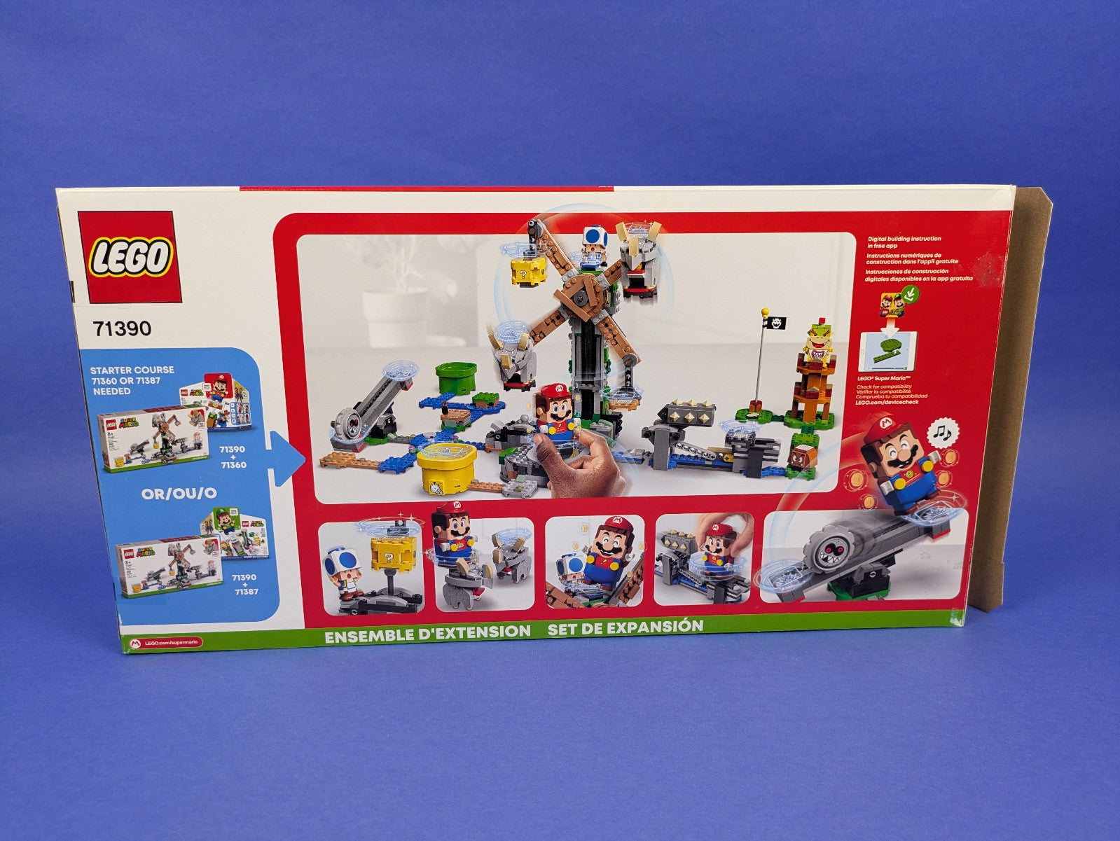 Lego Super Mario: Reznor Knockdown - Expansion Set 71390 - Complete Set