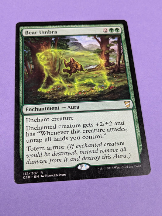 MTG Magic: Commander 2018: Bear Umbra #131/307 Rare - NM