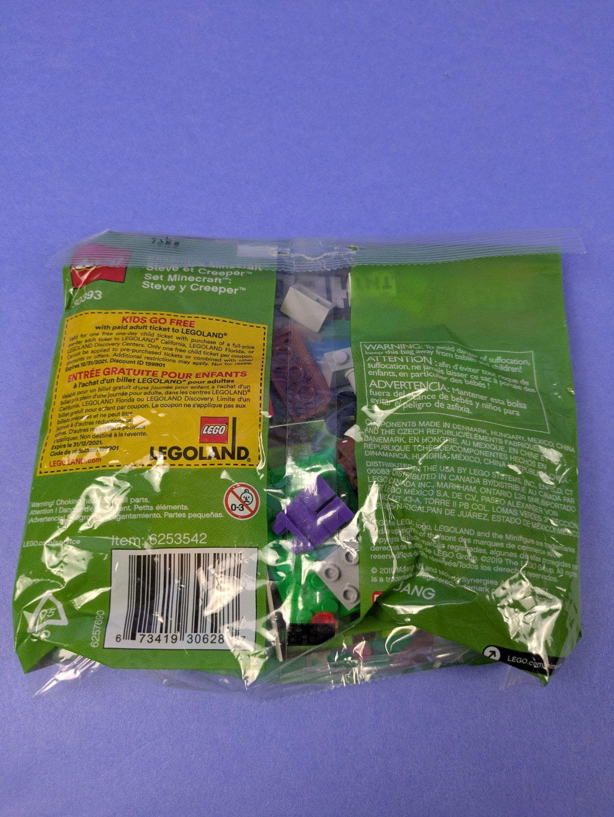 LEGO Minecraft Steve and Creeper Set Polybag 30393