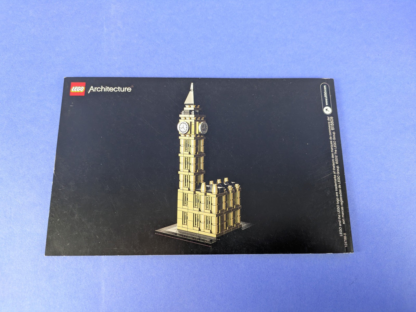 Lego Architecture: Big Ben Set 21013 Complete Set