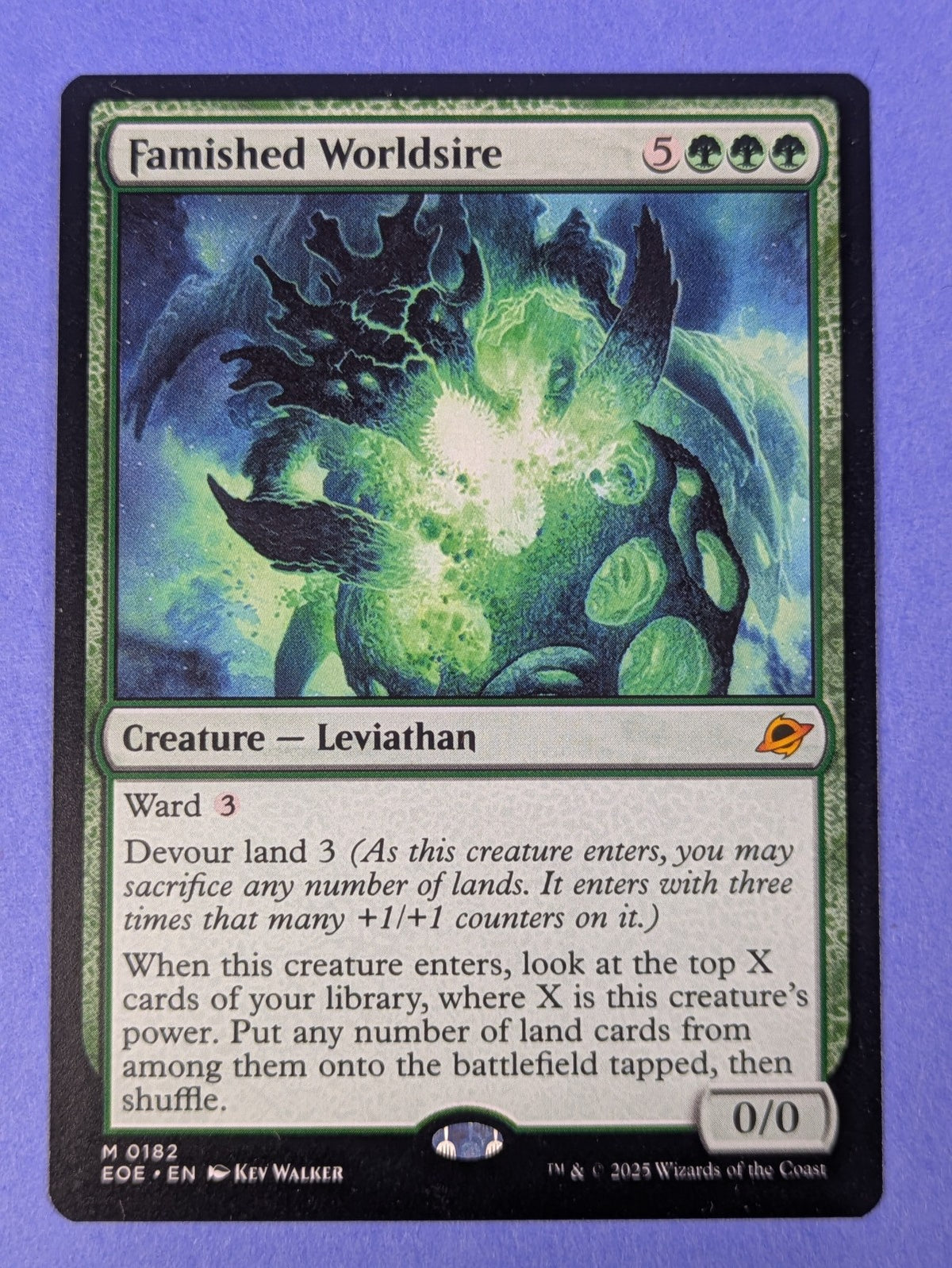 MTG Magic: Edge of Eternities: Famished Worldsire #0182 Mythic - NM