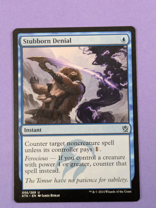 MTG Magic The Gathering: Khans of Tarkir: Stubborn Denial Uncommon #56/269 - NM