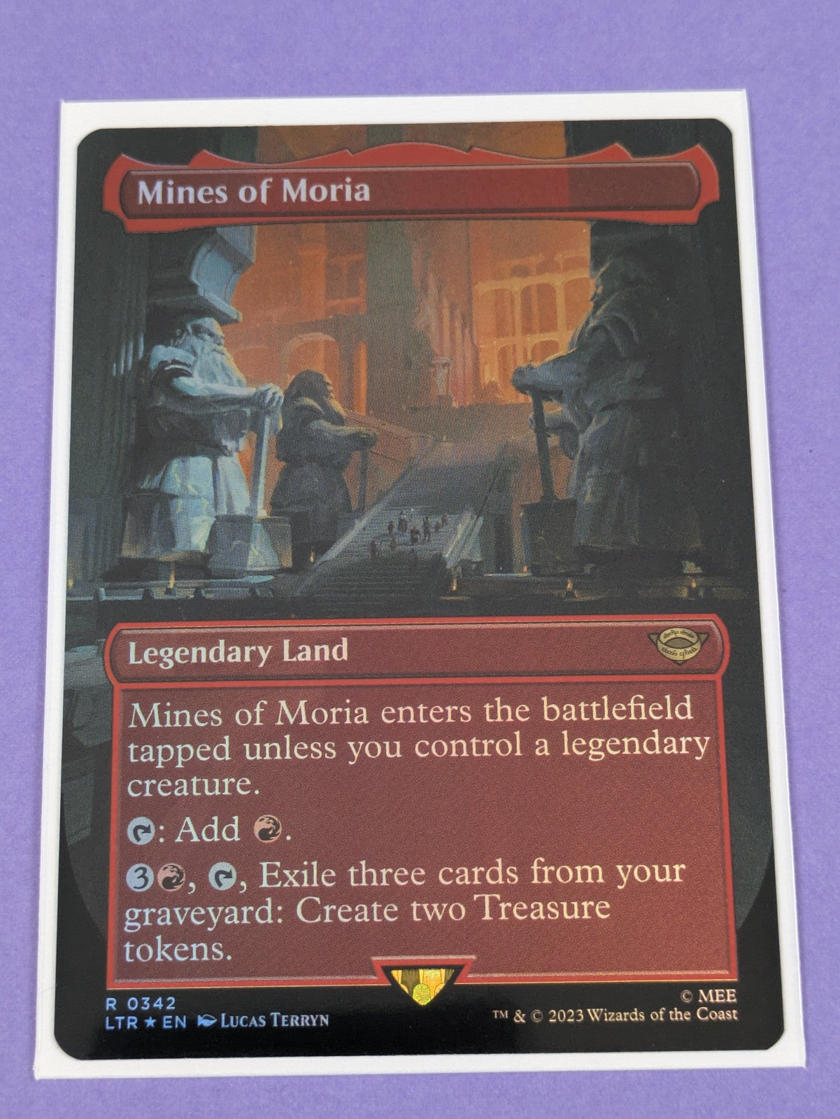 MTG: The Lord of the Rings: Mines of Moria Borderless Foil #0342 Rare - NM