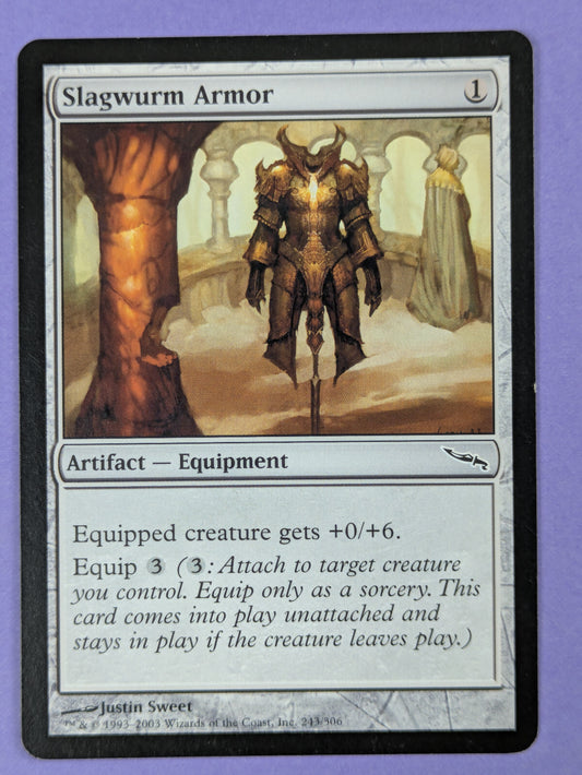 MTG Magic The Gathering: Mirrodin: Slagwurm Armor #243/306 Common - LP