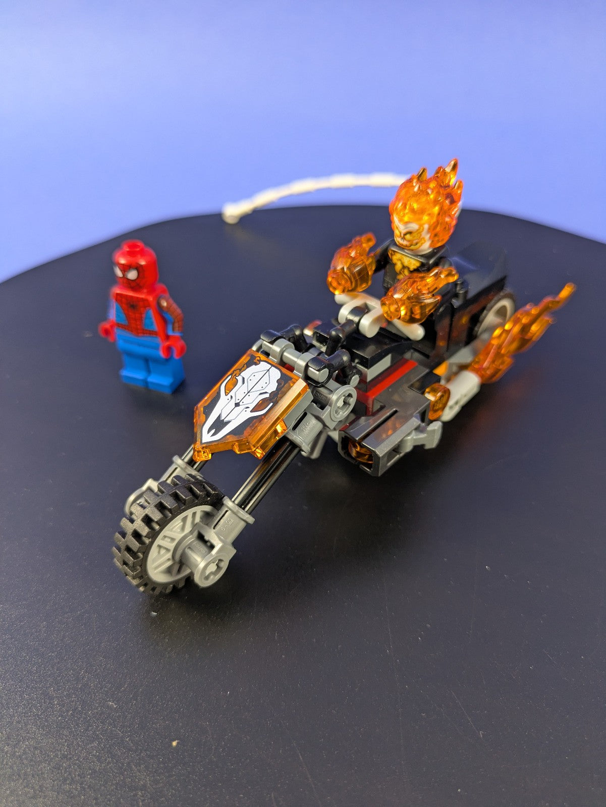 LEGO Super Heroes Spider-Man vs. Ghost Rider Motorcycle 76335 Complete Pre-Owned