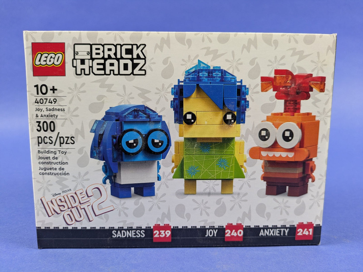 Lego BrickHeadz: Disney: Inside Out 2: Joy, Sadness & Anxiety 40749 BRAND NEW