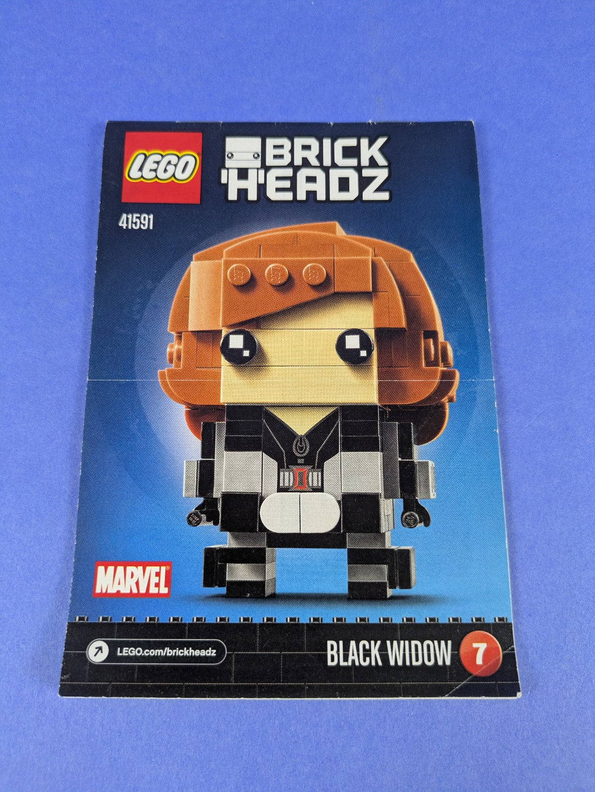 Lego BrickHeadz: Super Heroes: Black Widow Set 41591 Complete Set