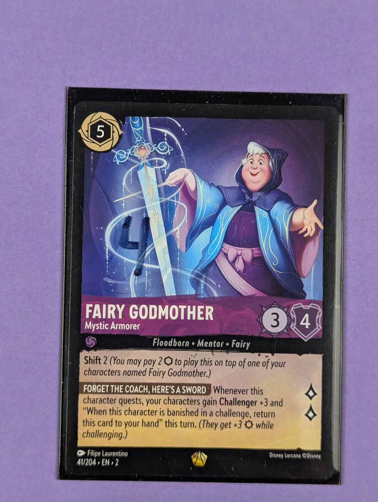 Disney Lorcana TCG: Rise of the Floodborn: Fairy Godmother Mystic Armorer 51/204