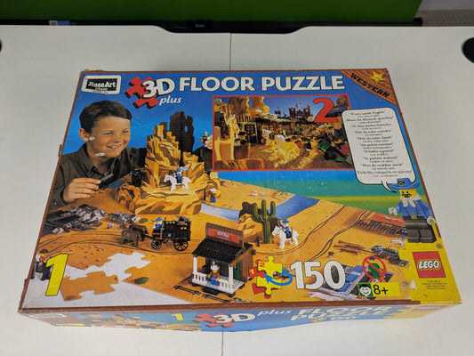 Lego Puzzle: Western: RoseArt Floor Puzzle - Wild West 3-D plus Set 08098