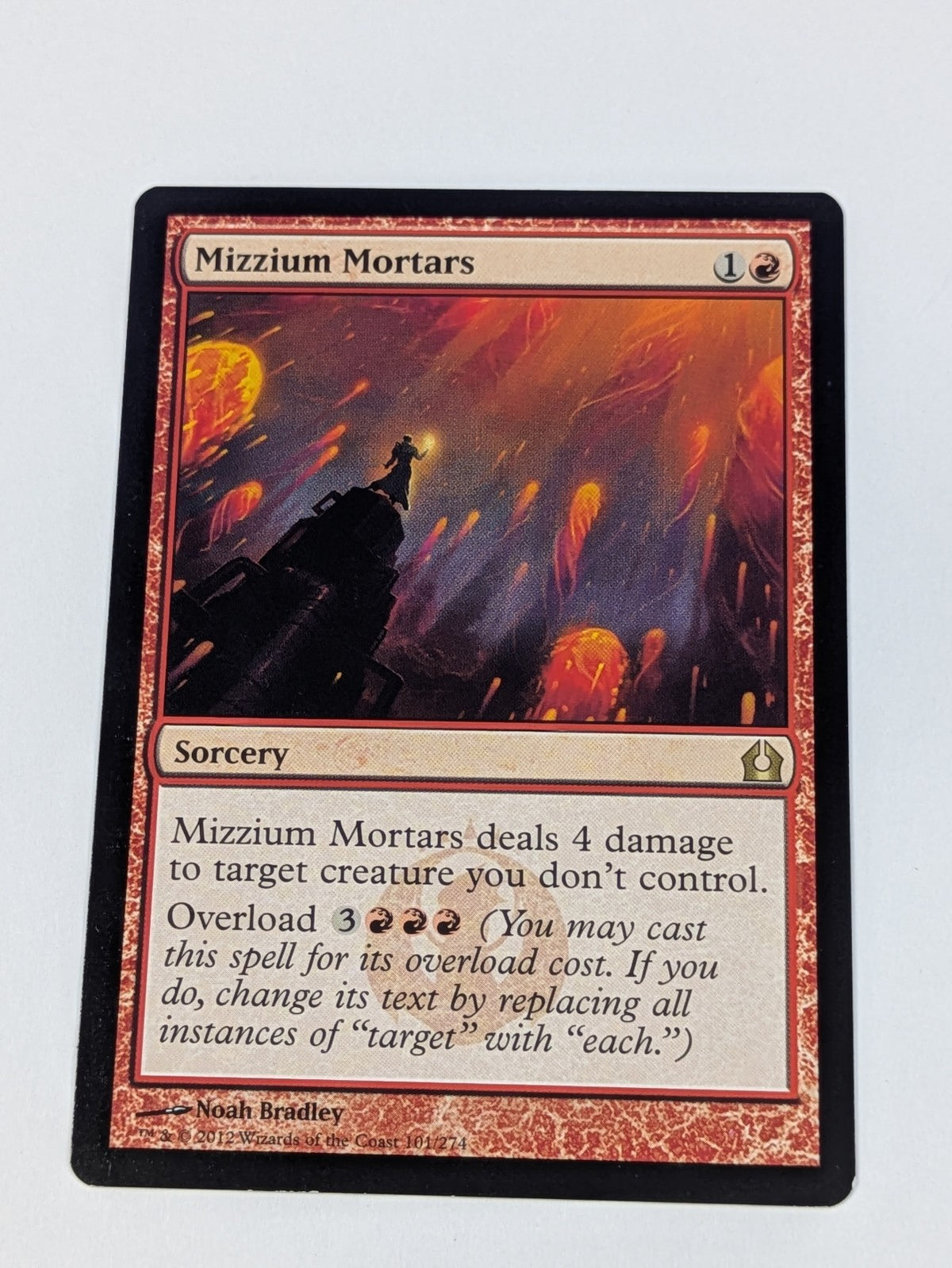 MTG Magic: Return to Ravnica: Mizzium Mortars #101/274 Rare - LP
