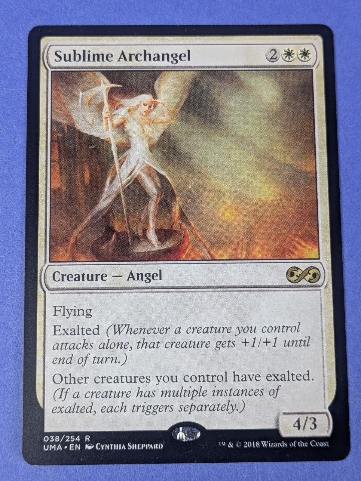 MTG Magic: Ultimate Masters: Sublime Archangel #038/254 Rare - NM