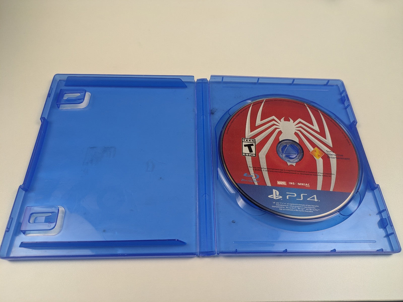Marvel's Spider-Man (PlayStation 4, 2018) No Manual