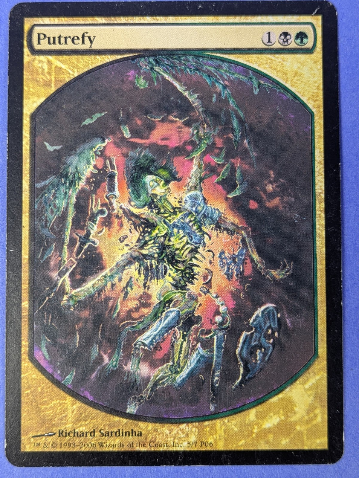 MTG Magic: Magic Player Rewards: Putrefy Promo #5/7 P06 Rare - MP
