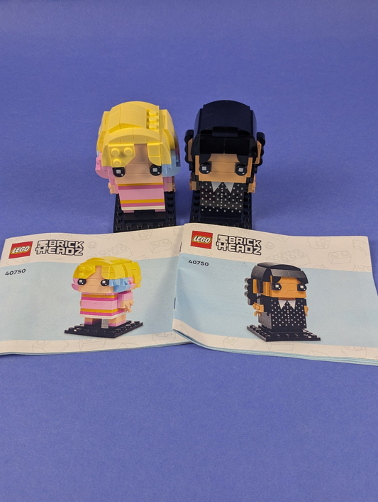 LEGO BrickHeadz Wednesday & Enid 40750 Complete Set Pre-Owned
