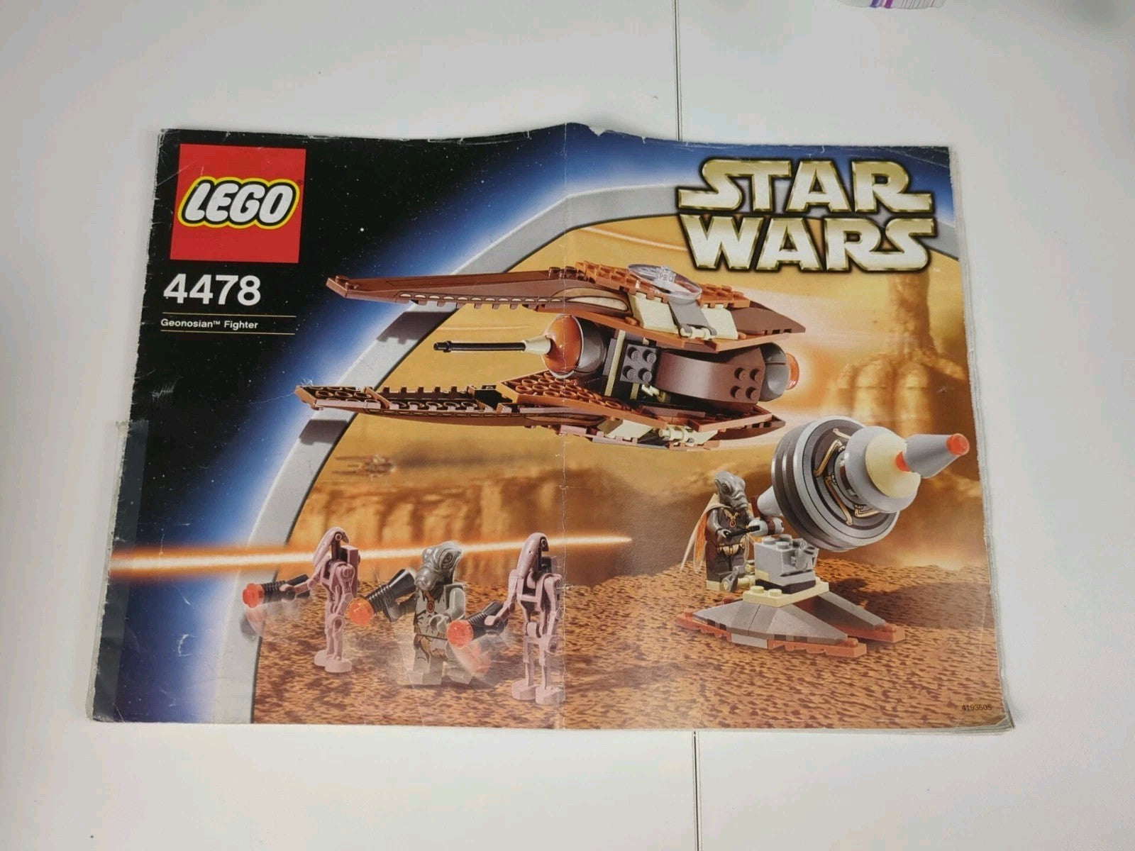 Lego Star Wars: Geonosian Starfighter Set 4478 - Complete 