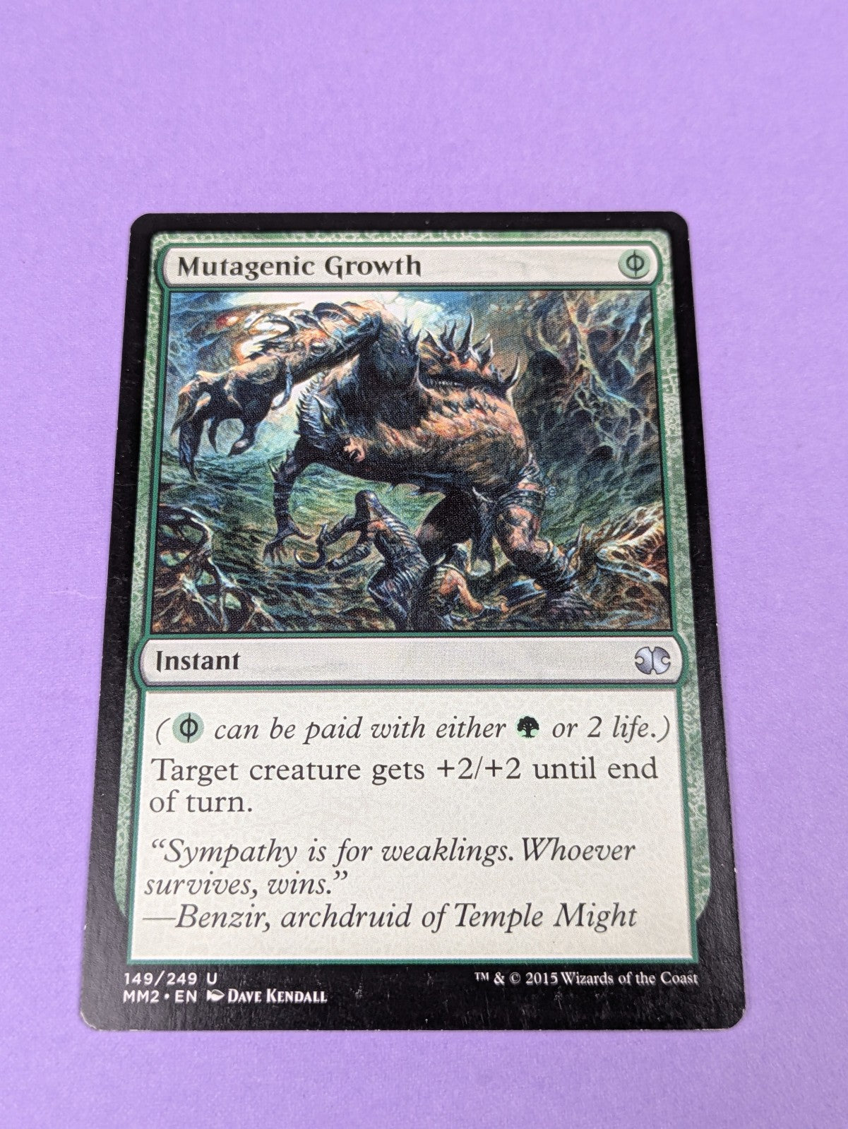MTG Magic: Modern Masters 2015: Mutagenic Growth #149/249 Uncommon - LP