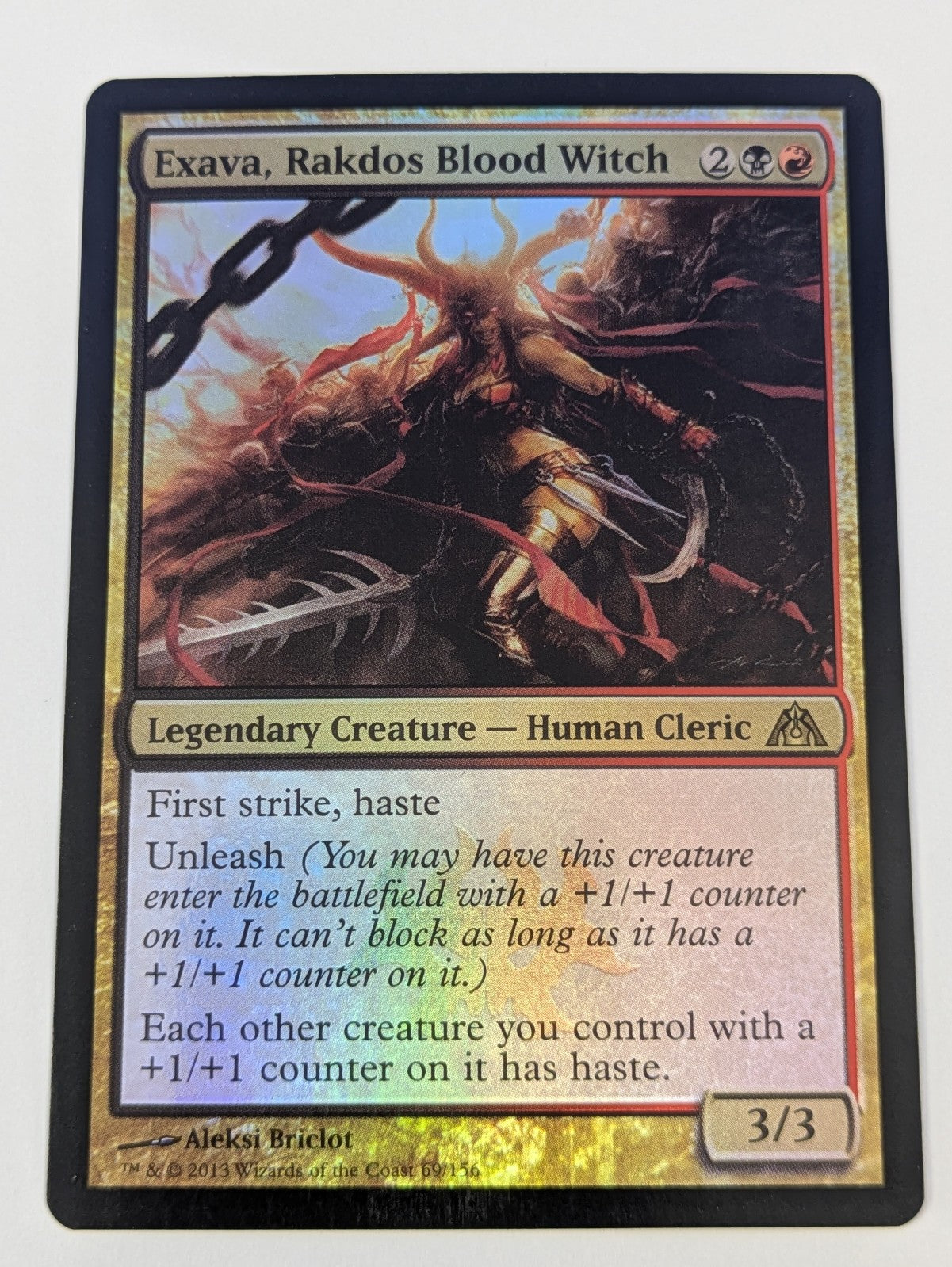 MTG Magic: Dragon's Maze: Exava, Rakdos Blood Witch Foil #69/156 Rare - LP