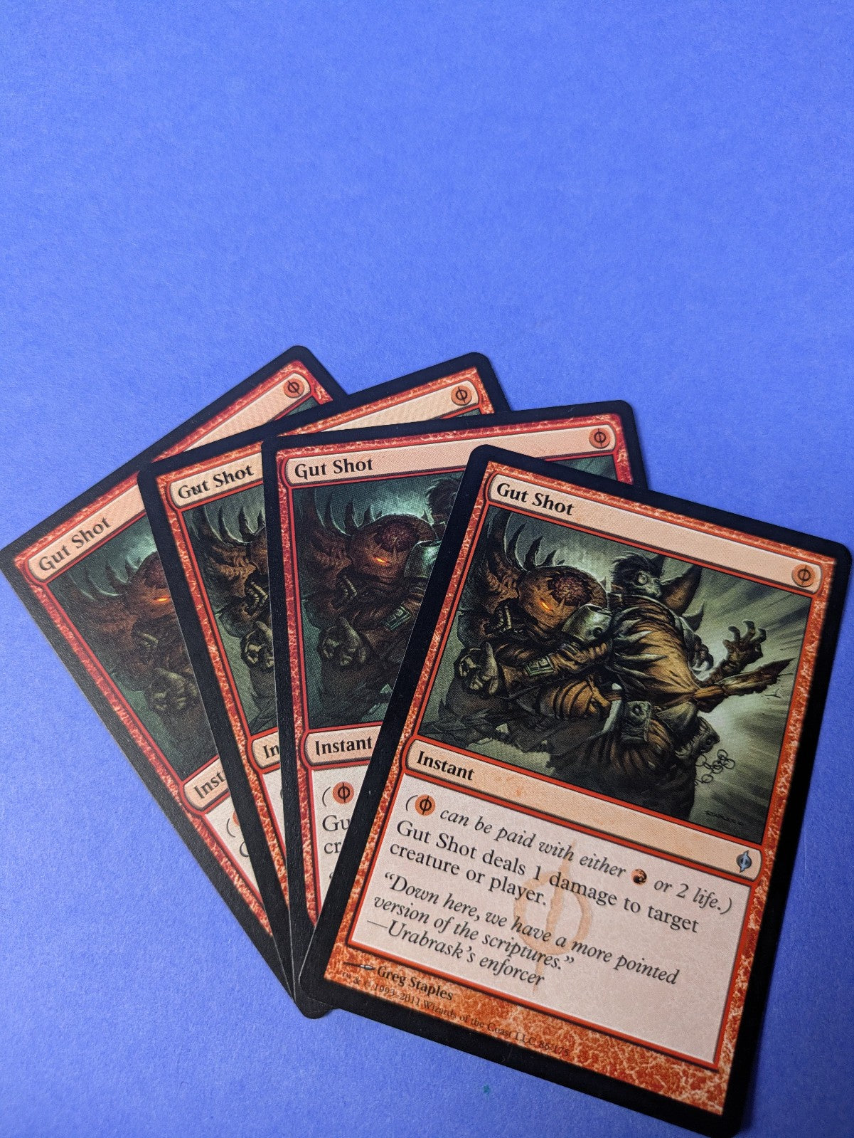 MTG Magic: New Phyrexia: Gut Shot #86/175 Uncommon - NM