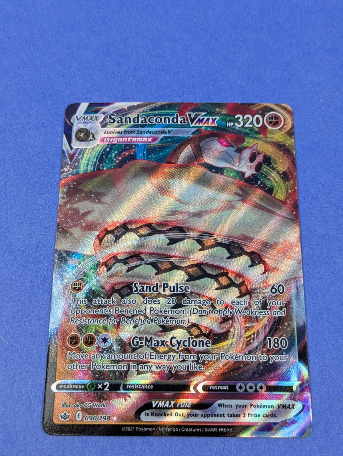 Sandaconda VMAX - 090/198 - Ultra Rare Holo Chilling Reign - Pokemon - NM