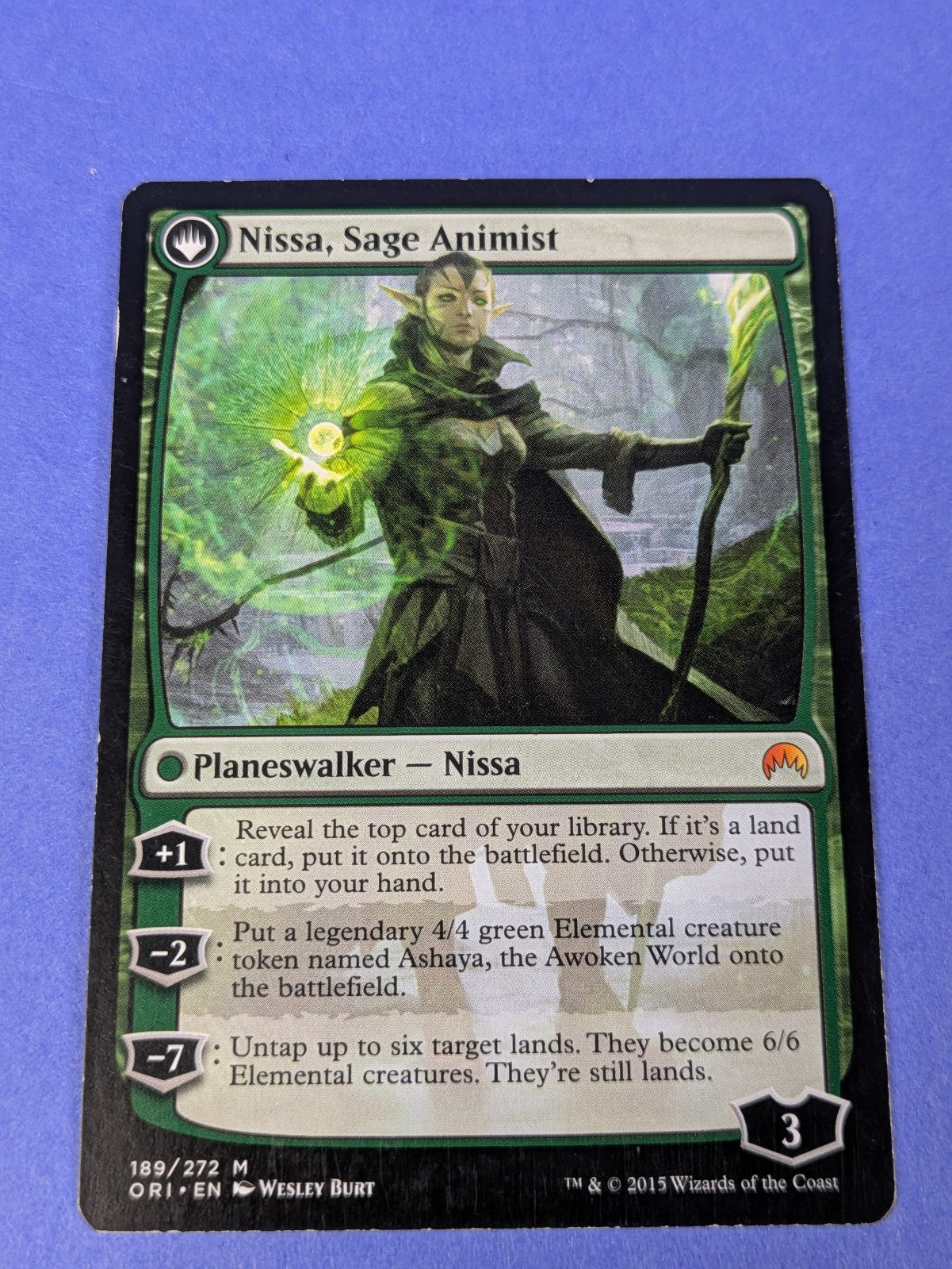 MTG: Magic Origins: Nissa, Vastwood Seer / Nissa, Sage Animist 189/272 Mythic LP