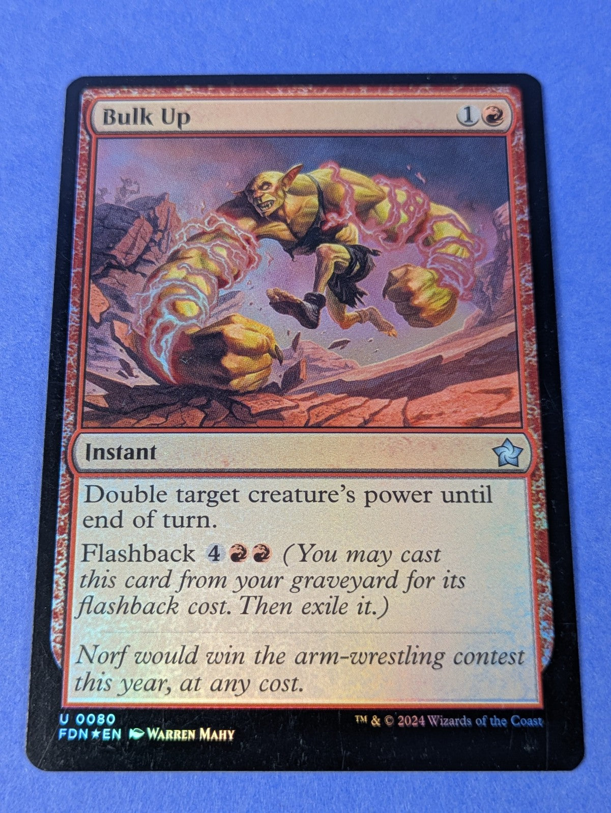 MTG Magic: Foundations: Bulk Up Foil #0080 Uncommon - NM
