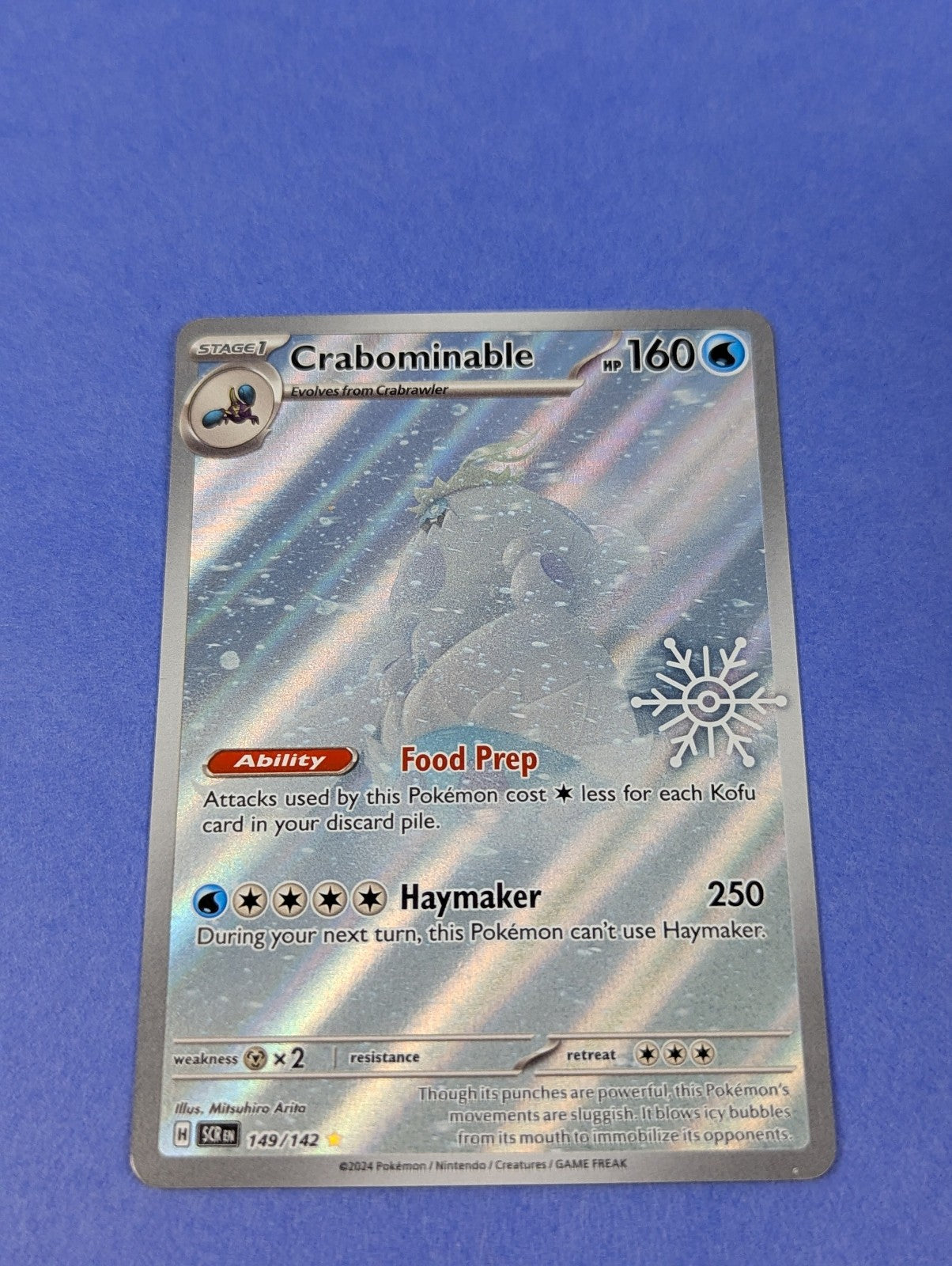 Crabominable - 149/142 - Illustration Rare Stellar Crown Promo - Pokemon - NM