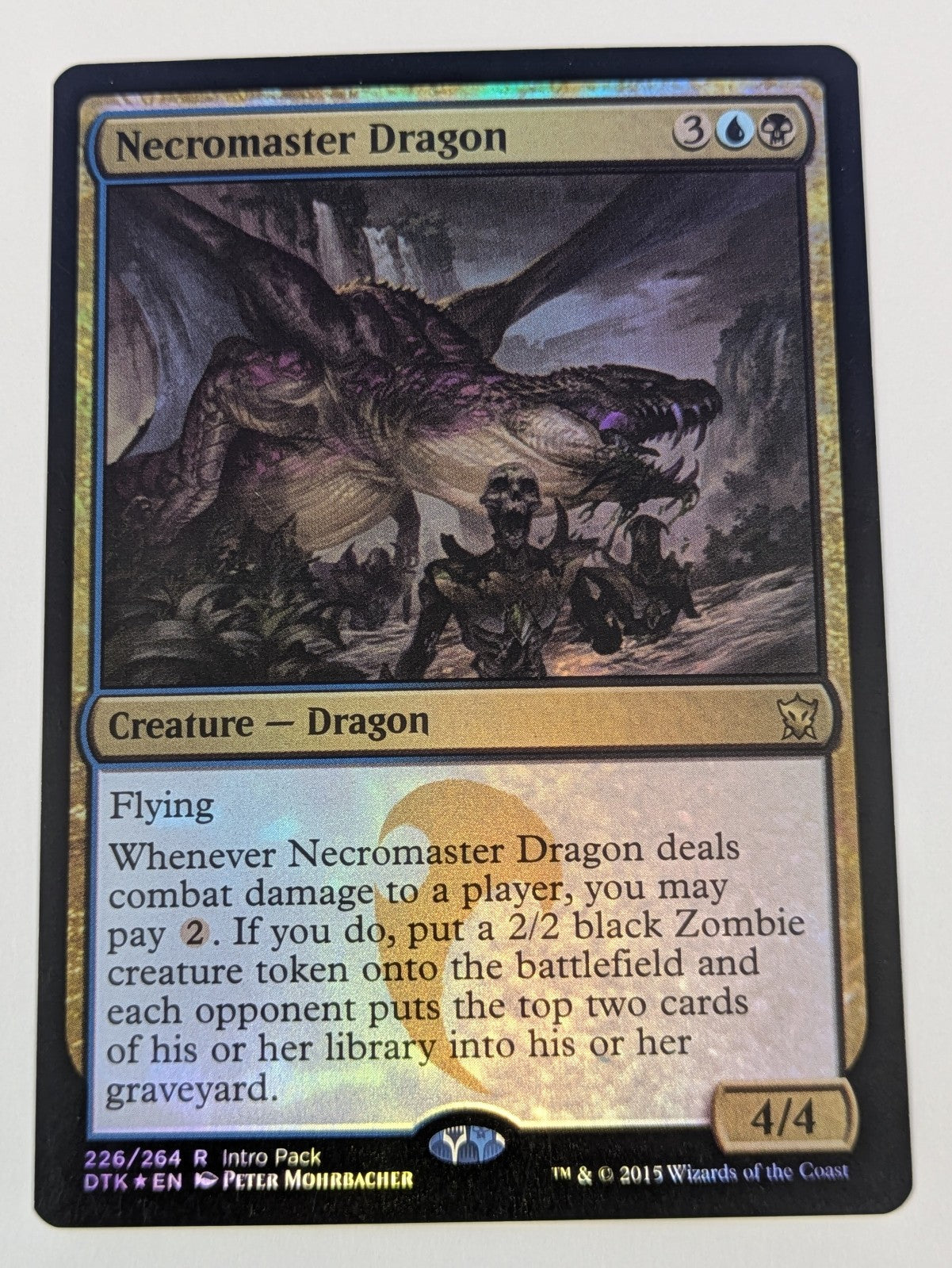 MTG: Dragons of Tarkir Promos: Necromaster Dragon Foil #226/264 Promotional - LP