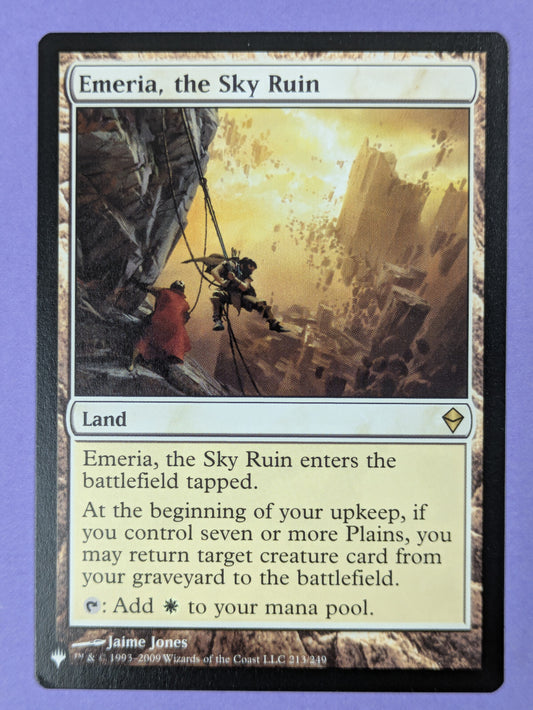 MTG Magic: The List: Emeria, the Sky Ruin - ZEN Reprint #213/249 Rare - NM