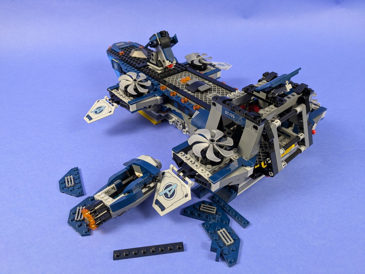 LEGO Super Heroes Avengers Helicarrier 76153 Incomplete Set Pre-Owned