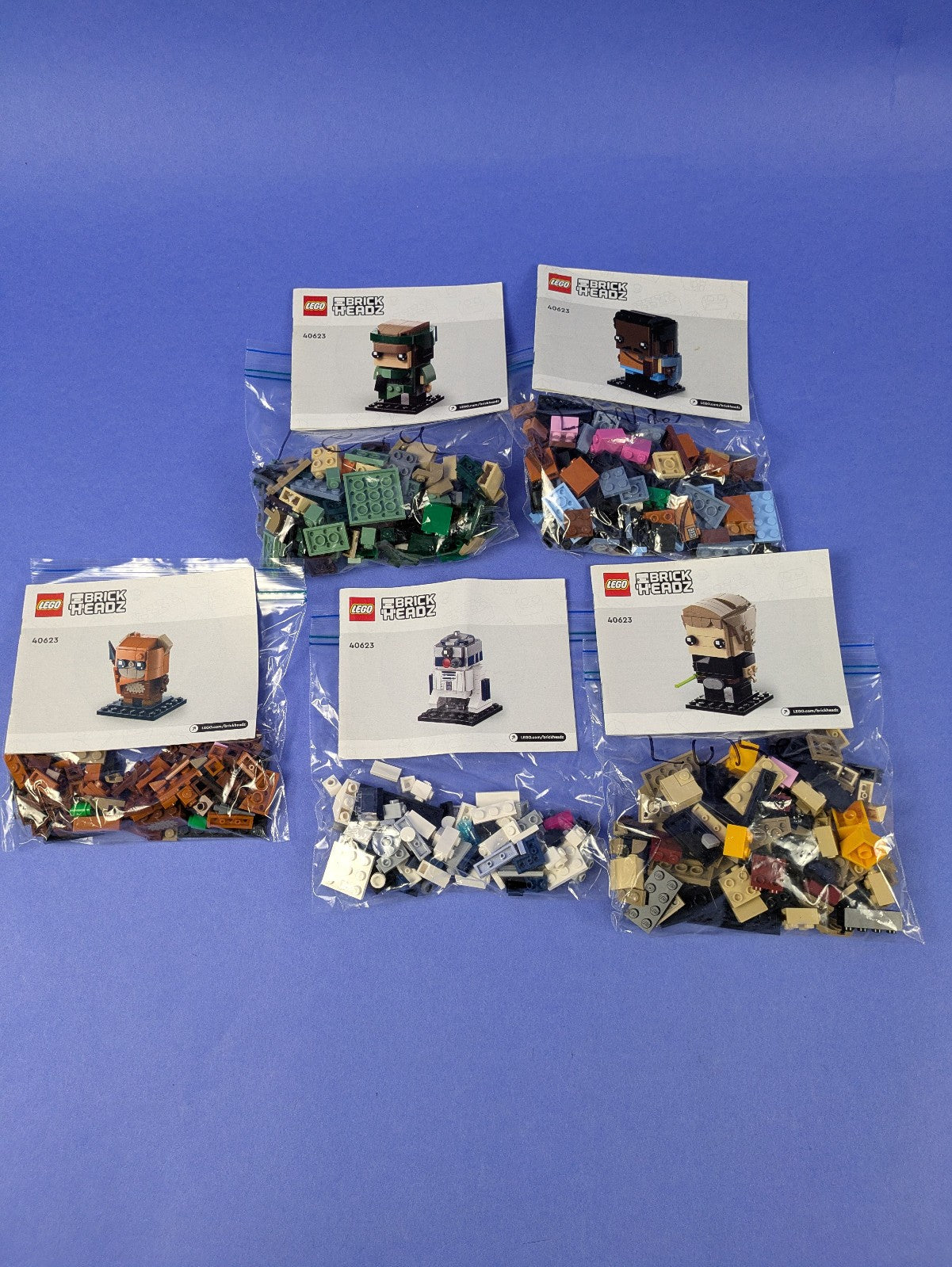 LEGO BrickHeadz Star Wars Battle of Endor Heroes 40623 Complete Set Pre-Owned