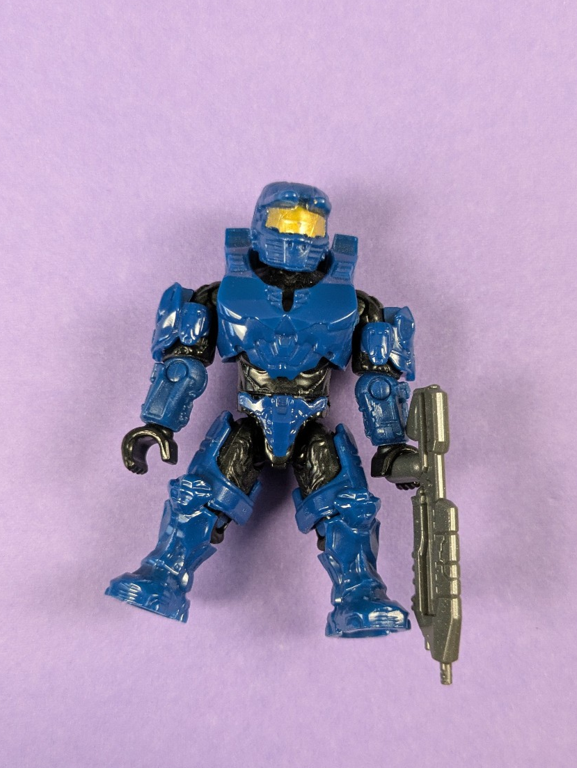 HALO Mega Bloks Construx Cobalt Blue UNSC Spartan Mark VI CNC84 Series